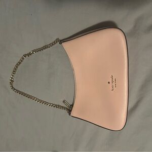 Kate Spade Blush Pink Shoulder Bag with Gold Chain